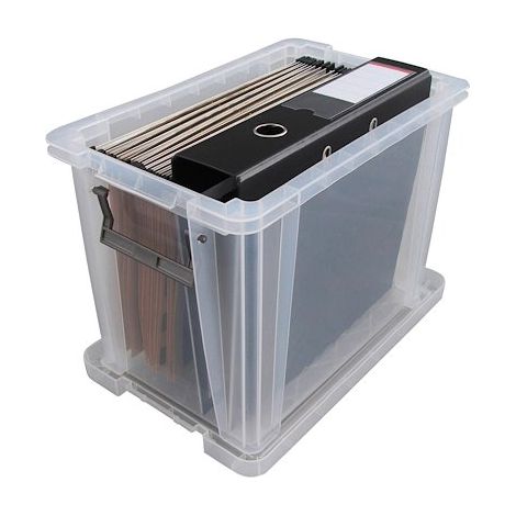 Boîte de rangement plastique 18,5 L incolore (1/5)