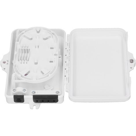 Boîtier de distribution fibre optique 4 cœurs IP65 étanche à monter au mur pour usage intérieur et extérieur (1/5)
