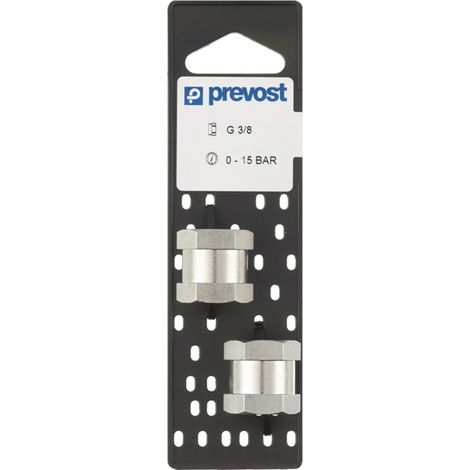 Manchon égal A3 P - laiton nickelé - hydraulique - 10 mm - PREVOST
