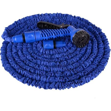 Tuyau D Arrosage Extensible - 30 M - Latex Et Polyester 600D - Anti Fuite Anti Torsion - Pour Jardin Et Lavage Auto - 1 Unite (1/5)
