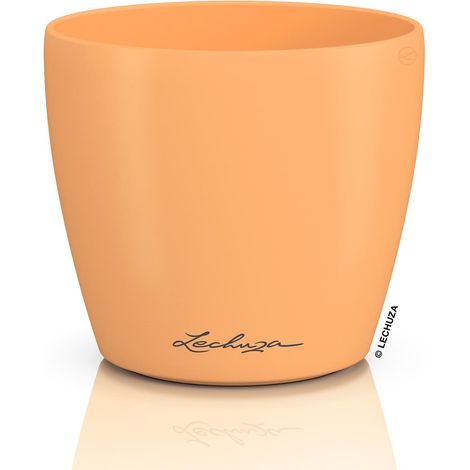 LECHUZA® Übertopf CLASSICO Color DECO 10 Papaya apricot Ø 11 cm - Kunststoff (1/2)