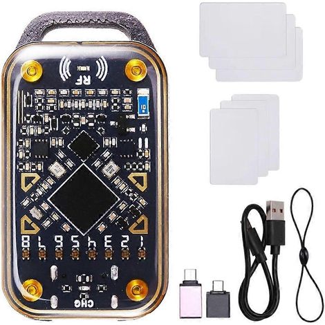 Lecteur de puces RFID Chameleon Ultra, émulateur de cartes à puce, duplicateur NFC + 3 cartes CUID/UID, décodage de cartes à puce d'identification (125 000 x 13,56 Mo). (1/5)