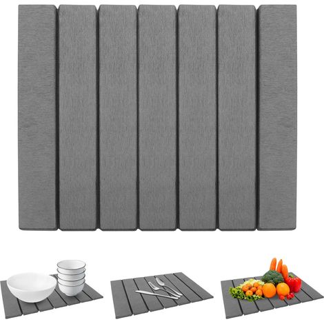 1 Tapis de séchage, Terre de diatomée, Absorbant, Compact 20,3x40 cm, Cuisine Salle de bain (1/5)