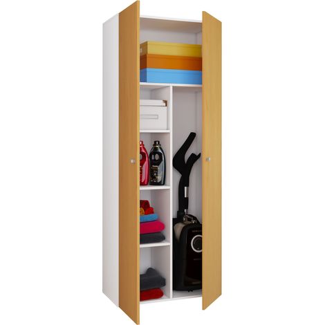 Gabinete de limpieza de gabinete de escoba de madera Vandol K 70x178x40 - VCM