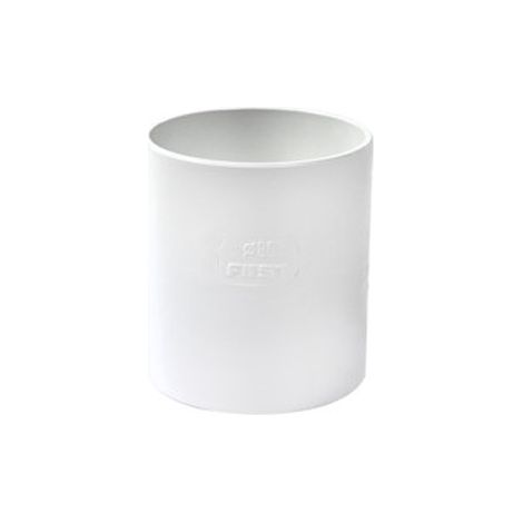 First Plast – Manchon FF PVC pour tube de descente Ø100 – Résistant aux intempéries – Installation facile par collage – Raccord pour gouttière