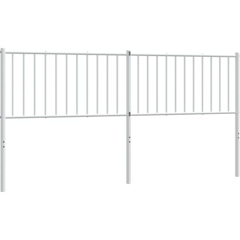 Maison Exclusive - Tête de lit de remplacement métal blanc 180 cm (1/5)