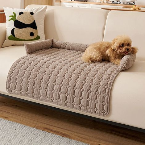 Tapis Pour Chien - Coussin Apaisant Avec Relevé Latéral - Housse Amovible Et Lavable - Pour Chiens Et Chats De Toutes Tailles - 75 x 75 cm (1/5)