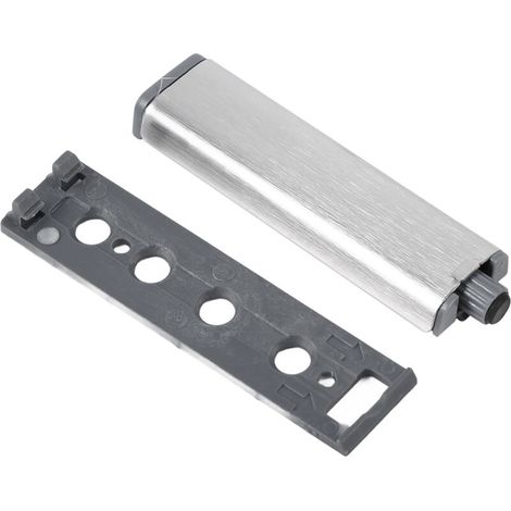 Système de charnière poussoir pour porte et tiroir de meuble avec amortisseur et butée plastique (1/5)
