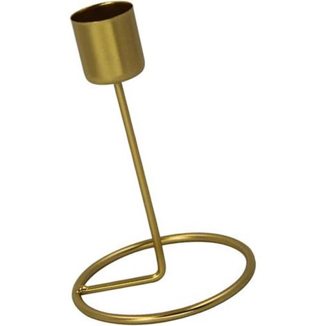 Bougeoir De Cône d'or Rétro en Métal