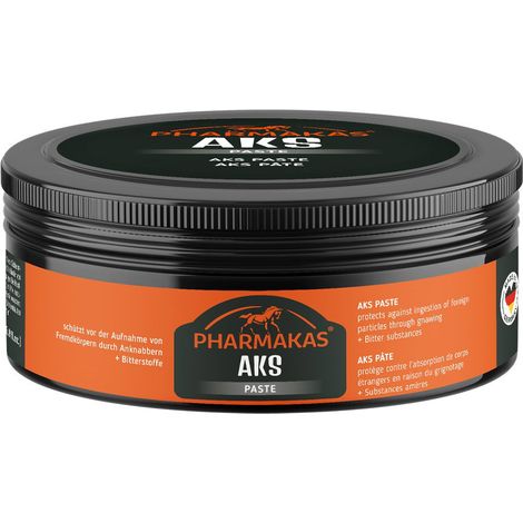 Pasta aks pharmaka protegge il cavallo da possibili lesioni dovute all'ingestione o morsicatura di pezzi di materiale 200 ml