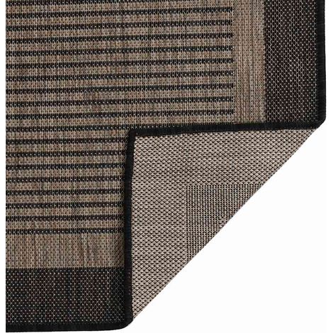 Maison Exclusive - Outdoor-Teppich Flachgewebe 100x200 cm Dunkelb (1/5)