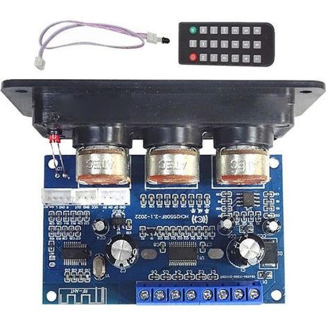 Carte Amplificateur Puissance 2.1 Canaux - Bluetooth 5.0 - Classe D - Alimentation 12-20 V - 2x25 W + 50 W - 96 x 48 mm (1/5)