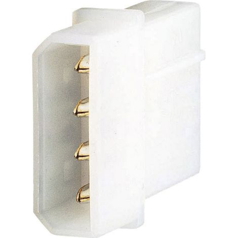 TRU COMPONENTS PC-Stromversorgungsstecker mit Kontakten Weiß Inhalt: 1 St.