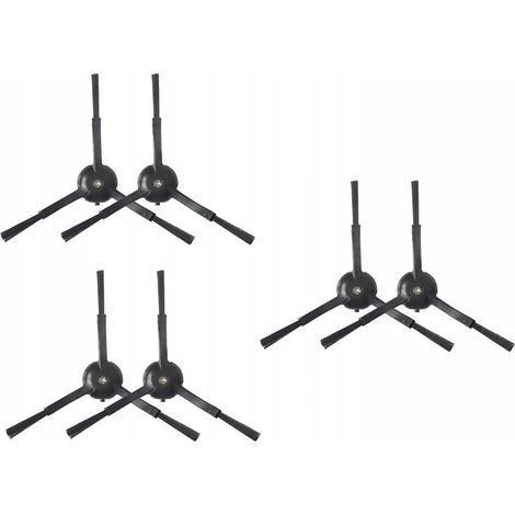 Spazzole laterali per RoboRock S50 S55 nere (1/4)