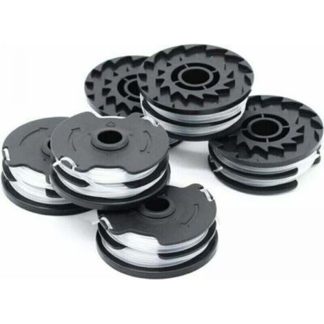 Pack of 6 replacement spools for LIDL Parkside PRTA 20-Li A1, XU, B2, C3, PRT 550 A1, A3, PRT 300 A1 lawnmowers - (1/4)