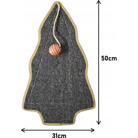 Tapis à gratter CHRISTMAS TREE avec boule pour lit pour chat 50 cm (1/5)