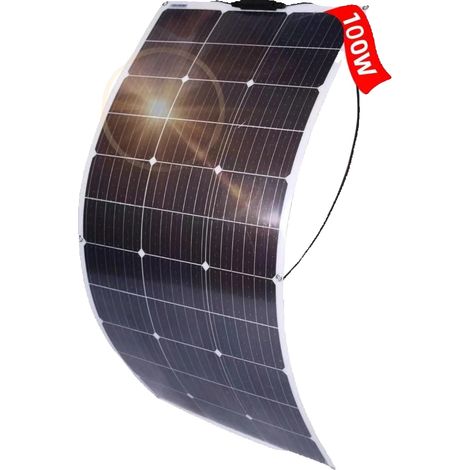 Panneau Solaire Flexible, Haute Efficacité, Résistant aux Intempéries, PET100W 1PCS (1/2)