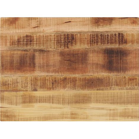 Tischplatte 90x50x3,8 cm Rechteckig Raues Massivholz Mango