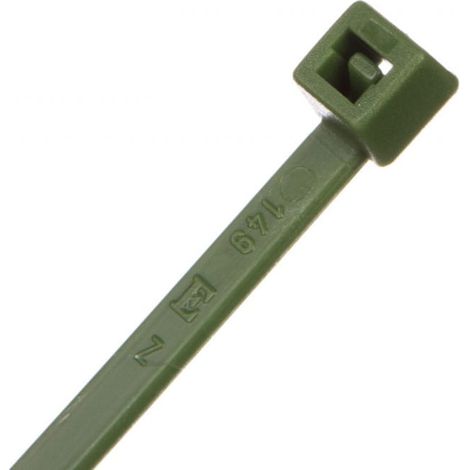 Brida para cables verde 140x3,5 mm 5209VE BMGR1436 /100 unidades/