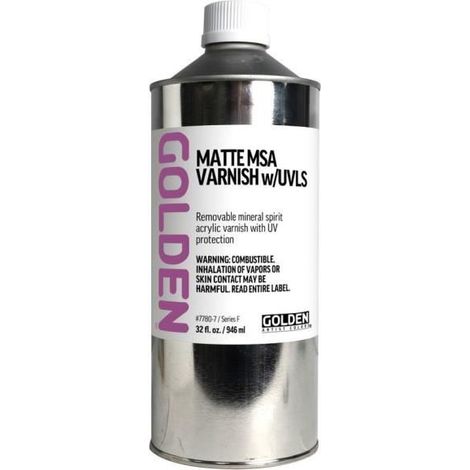 Vernis - GOLDEN - 946 ml - Solvant - Finition Mat - Filtre UV