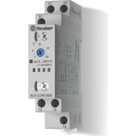 Temporizzatore modulare multitensione finder 800102400000 (1/4)