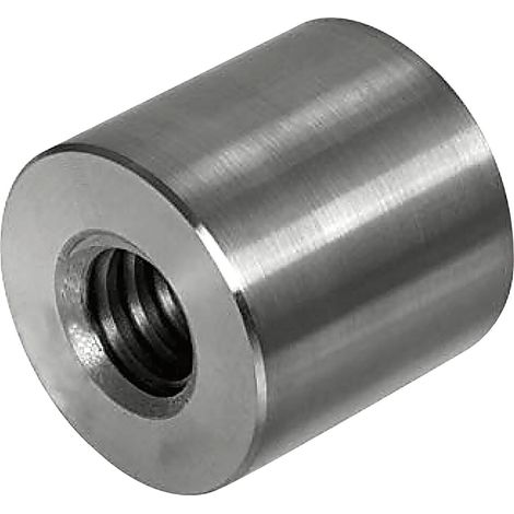 Trapezgewinde Rundmutter ø 36x30mm - Spezialmutter mit 4mm Gewindesteigung, rechts, Stahl blank