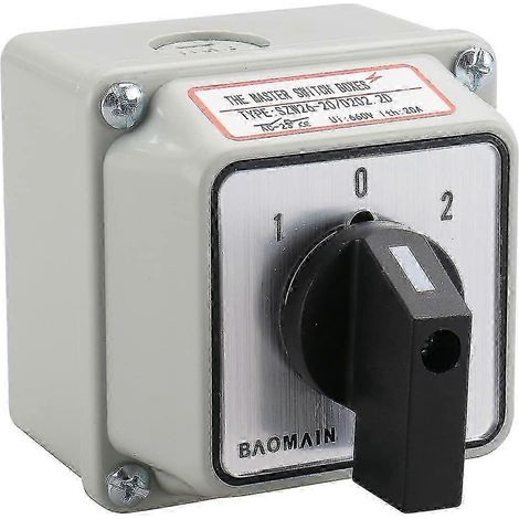 SZW26-20/D202.2D 660 V 20 A Zweiphasen-Drehschalter mit 3 Positionen, Hauptsteuerung mit Gehäuse (1/5)