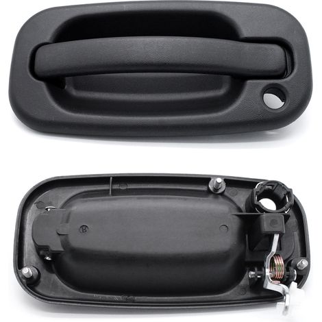 Poignées de porte extérieures, 2 pièces de remplacement de poignées extérieures avant pour Chevy Silverado 1999-2007 (côté conducteur et côté passager) (1/5)
