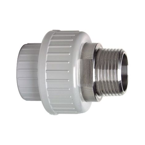 GF Übergangsverschraubung PVC-C/1.4404 d 40x5/4" AG, Dichtung EPDM