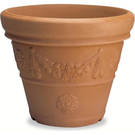 Vaso Resina Conico Festonato cm. 120 Anticato