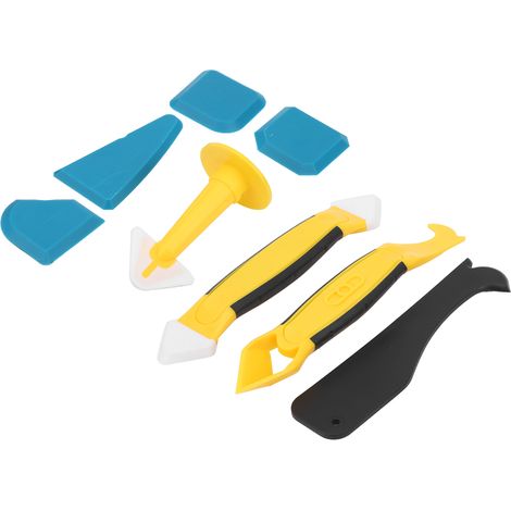 Ensemble de 8 outils de lissage de joints, spatule portable pour mastic silicone, grattoir, pelle, multifonction (1/5)
