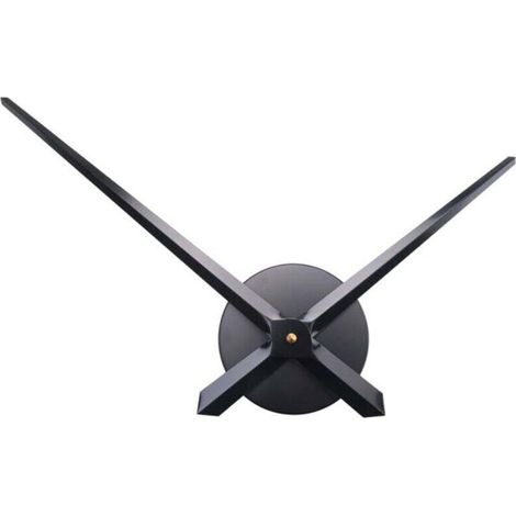Aiguilles Horloge 3D Mécanisme Mouvement Bricolage Remplacement Accessoire Mur Noir (1/4)