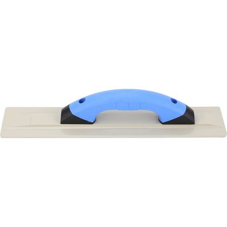 Truelle à plâtre 405 x 80 mm, poignée ergonomique en caoutchouc, outil de finition plat pour le plâtrage et la construction (1/5)