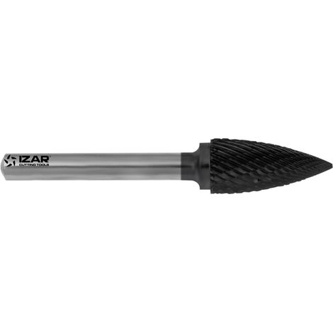 Fresa Rotativa Metal Duro Tipo G Ojiva - 9254 - 03,00X03,00 mm Dent.6 - AlTIN IZAR (1/4)