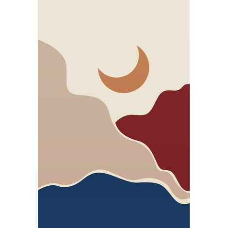 Papier peint panoramique - Paysage Boho - 130 cm x 195 cm (1/2)