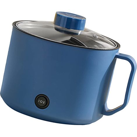 Mini-autocuiseur électrique multifonctionnel pour la cuisson rapide des nouilles, idéal pour les résidences étudiantes et un usage personnel (CN 220V, bleu royal). (1/5)