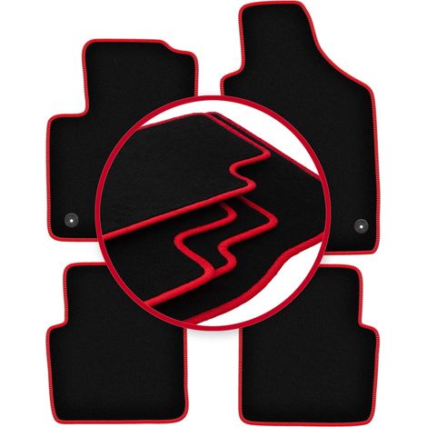 Tapis de voiture CARLUX-RED pour : Fiat 500 FL à hayon (2013-2019) (1/5)