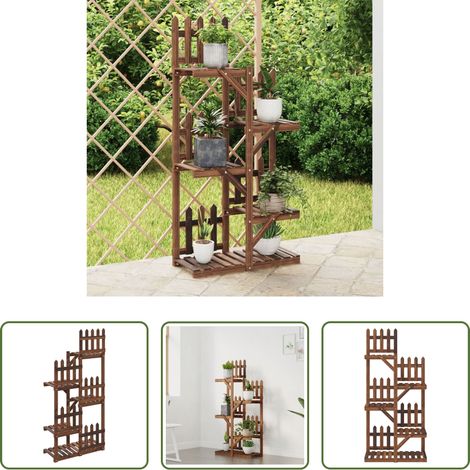 Tanne - Blumenständer 60x25x130 cm Massivholz Tanne (1/5)
