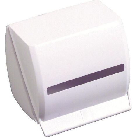 Distributeur papier toilette en plastique blanc – Accepte 2 paquets ou 1 rouleau – Fixation murale – Dimensions 125x140x120mm – Gilac (1/4)