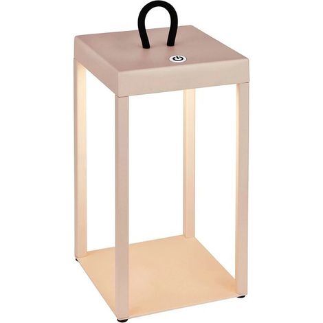 Lámpara lanterna led 450lm 3000k beige 31,5 cm