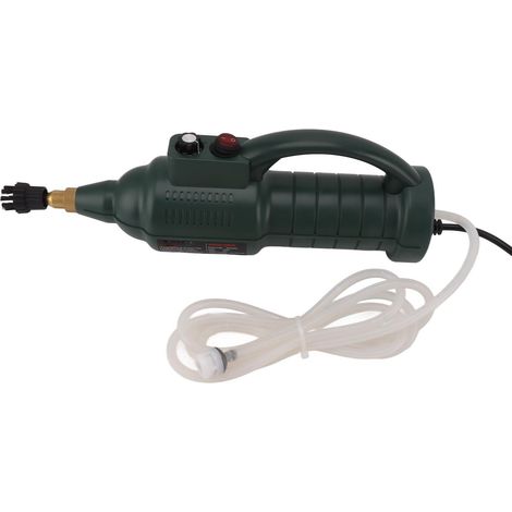 Nettoyeur vapeur portable haute température et pression de 2500 W avec 3 têtes de brosse et 2 buses, fonctionnement intelligent, vert militaire, prise UE 220 V (1/5)