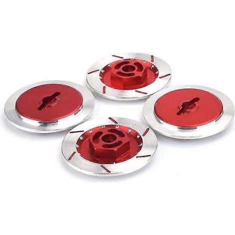 adaptateurs hexagonaux métalliques de 12 mm pour jantes de freins en alliage d'aluminium, compatibles avec les voitures et camions RC 1/10 (Fly Fish). (1/5)