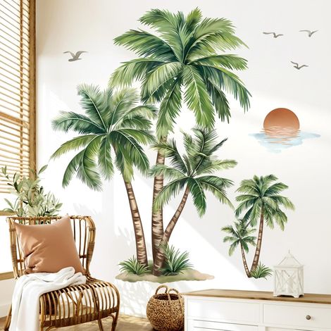 Stickers Muraux Palmier Arbre Grand XXL Autocollants Muraux Plante (1/5)