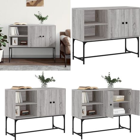 Credenza Grigio Sonoma 100x40x79,5 cm in Legno Multistrato - Credenza industriale - Credenza grigia