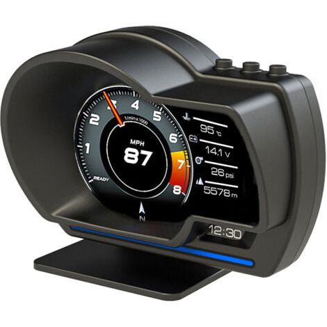 Affichage tête Haute, jauge Intelligente OBDⅡ+GPS, Compteur de Vitesse Haute définition, Outil de Diagnostic de Voiture, Défaut de survitesse pour Tous Les véhicules (1/5)