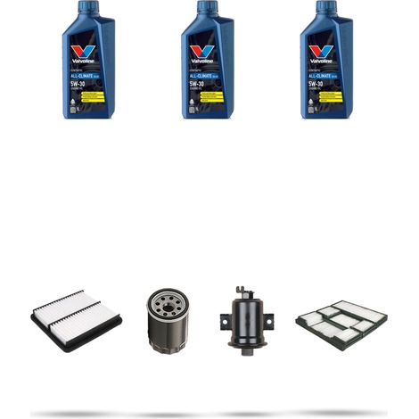 Kit tagliando 4 FILTRI e 3L OLIO compatibile con Toyota Corolla VIII 1.4 63kw Dal 1997 (1/5)