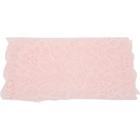 Ruban dentelle 10 mètres 23 cm de large, galon décoratif élégant pour emballage cadeau, vêtements de mariée, décoration broderie, rose (1/5)