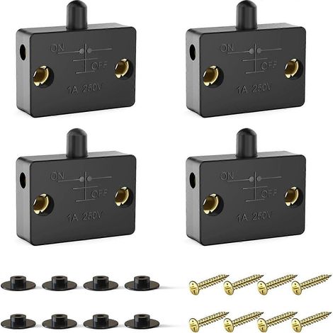 Lot de 2 interrupteurs de porte de réfrigérateur de remplacement 6600JB1010A (1/4)