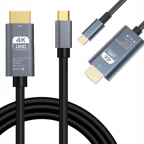 CÂBLE TYPE C HDMI 1,8M (250) (1/5)