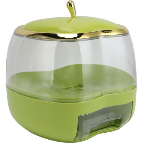 Boîte de Rangement Riz Cuisine 5000ml Vert - Distributeur de Riz Alimentaire Sec avec Couvercle Hermétique, Seau à Céréales pour Maison (1/5)